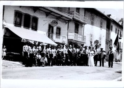 Photo de groupe de la fanfare de Sixt