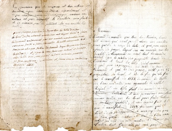 Lettre ou requête - 1817