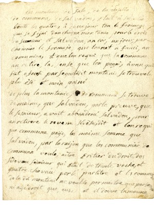 Compte rendu des montagnes de Sales, la Vogealle, Commune, Salvadon pour le fromage