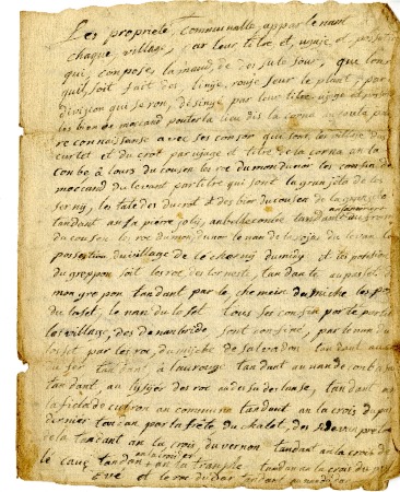 Compte rendu par le maire sur les propriétés communales - 20 décembre 1811