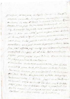 Compte rendu : copie conservé à la vérité pour le hameau du Dessus le Four