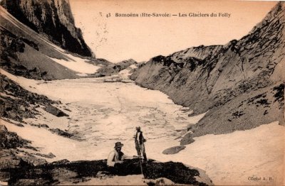 Photo sur les glaciers de Folly