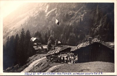 Photo au chalet des Fonds -1937