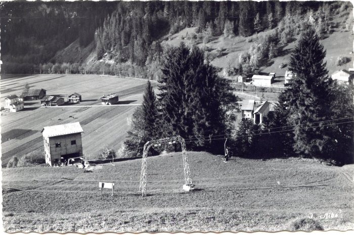 Photos de la remontée mécanique de Sixt - 1959