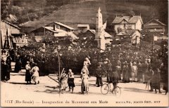 Inauguration du Monument aux Morts à Sixt