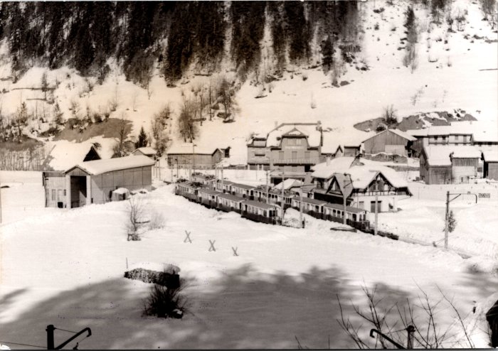 La gare de Sixt en hiver - 1953