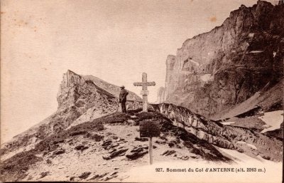 Photo au sommet du Col d'Anterne 