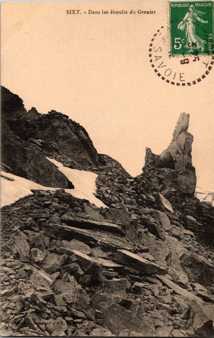 Photo dans les éboulis du Grenier