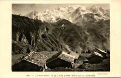 Le Mont Blanc vu de l’Alpe d’Ayer, route du col d’Anterne