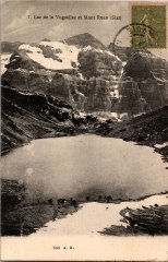 Photo vue sur le lac de la Vogealle et le Mont Ruan