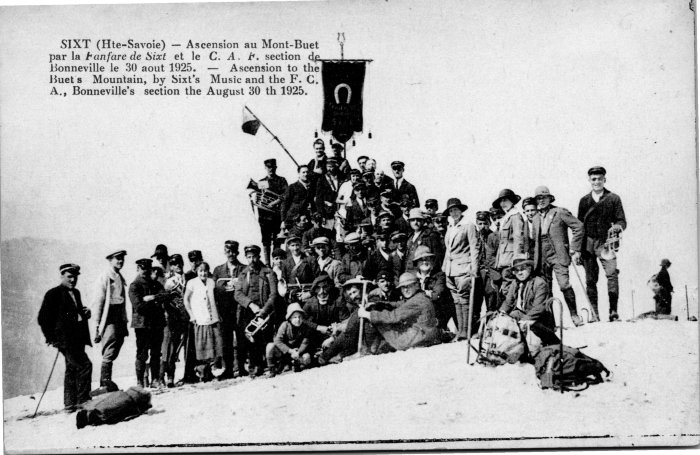 Ascension au Buet par la fanfare de Sixt -1925