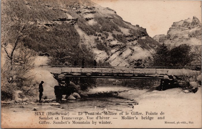 Carte postale du Pont du Molliet