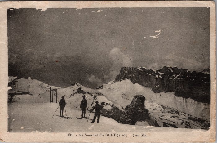 Carte Postale au Sommet du Buet en ski
