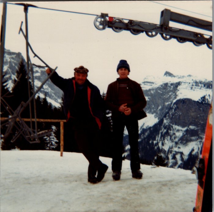 RICHARD Jean-Pierre et MOCCAND JACQUET Ludovic au sommet du télésiège des Vagnys