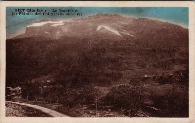 Carte Postale vu sur le Grenier et les Pointes des Follys
