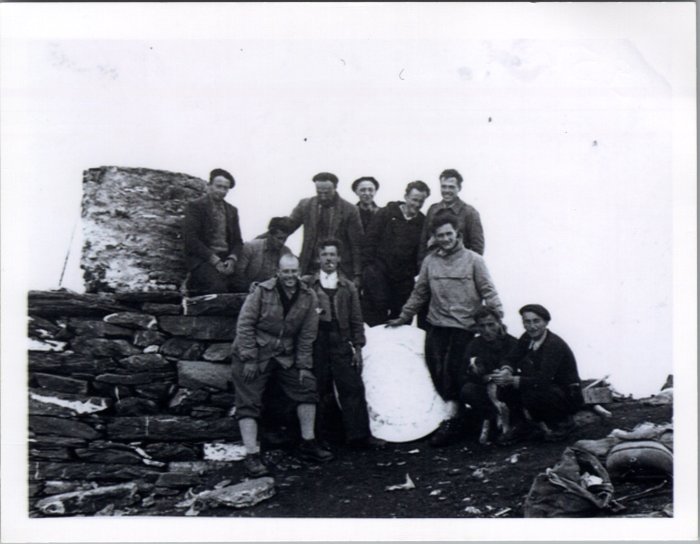 Photo au sommet du Buet en 1954