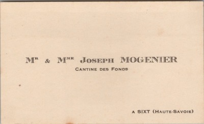 Carte de visite de la Cantine des Fonds