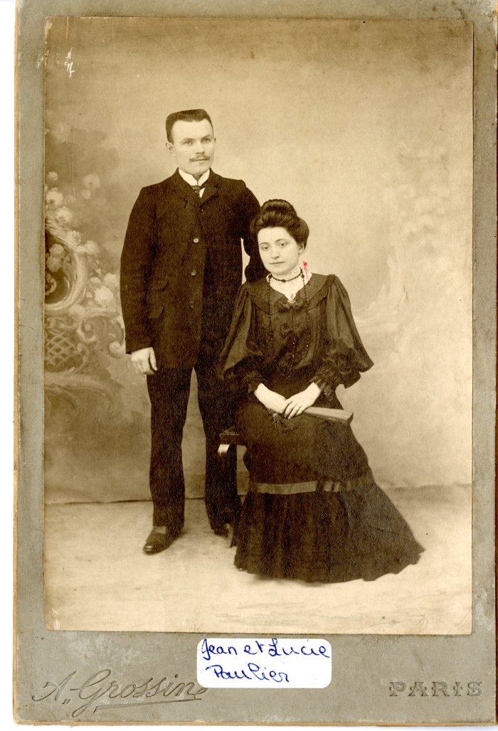 Photo de Jean PAULIER et Lucie PAULIER 