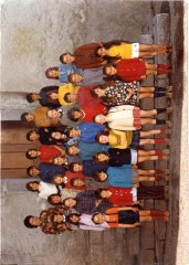 Photo de classe de l'école de Sixt 1972-73