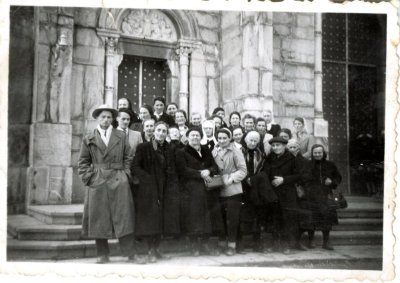 Photo d'une sortie de pèlerinage à la Salette - 1940