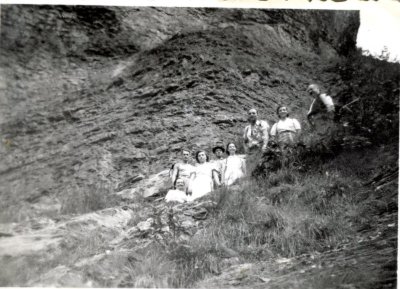 Photo de groupe à la montée au pas du Boret