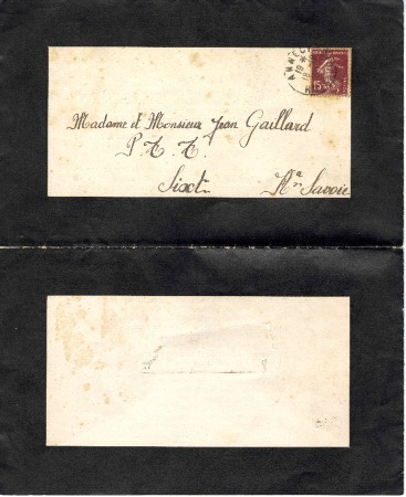 Faire parts humoristiques adressé à Mr et Mme Jean Gaillard en 1930