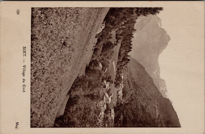 Carte postale village du Crot