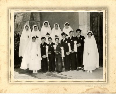 Photo des communiants nés en 1941 - années 50